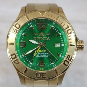 Invicta Pro Diver 6339 Watch – Pre-Owned, New Battery, Round, Green